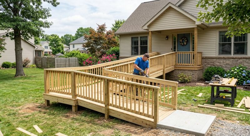 Deck Ramp Construction in Conroe, TX